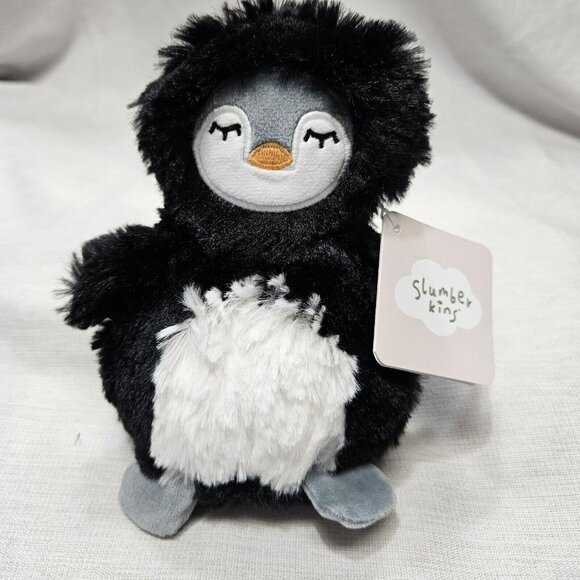 Slumberkins LIMITED EDITION Black & White Penguin Mini Plush Stuffed Animal - Picture 1 of 4